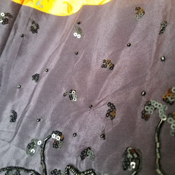 Anthropologie Maeve Silk Yellow Road Midi Skirt Small - Picture 12 of 16